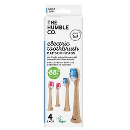 The Humble Co. Elektrische Aufsteckbürsten Bambus für Schallzahnbürsten