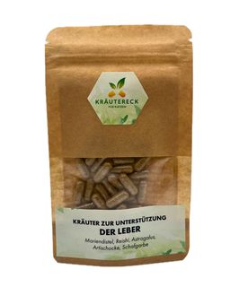 Kräutereck Kräuterkapseln Katze – Leber | mit Mariendistel, Artischocke & mehr