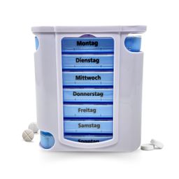 LisaCare Tablettenbox - 7-Tage Medikamenten Dosierer - Tabletten Dispenser