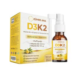 Zühre Ana | Vitamin D3 + K2 Spray
