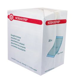 NOBA Saugkompressen unsteril 25 Stück 10 x 15 cm
