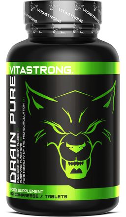Vitastrong Drain Pure - 60 Tabletten, Unterstützt Drainage & reduziert Wassereinlagerungen