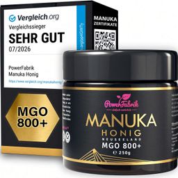 PowerFabrik Manuka Honig MGO 800+, im Glas