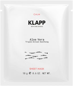 Klapp, Aloe Vera Multi Level Performance Triple Action Soothing Sheet Mask