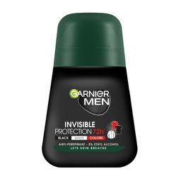Garnier Men Roll-on Deodorant Unsichtbarer Schutz 72h - Schwarz, Weiß, Farben