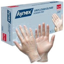 Hynex Vinylhandschuhe transparent puderfrei 4,5g für Pflege Medizin Lebensmittel