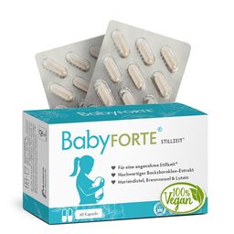BabyFORTE Stillzeit Vitamine | vegan | Bockshornklee, Lutein & Eisen | ohne Fenchel
