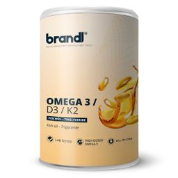 Vitamin D3 K2 & Omega 3 Premium | brandl Made in Germany | Fischöl aus der EU | 120 Kapseln
