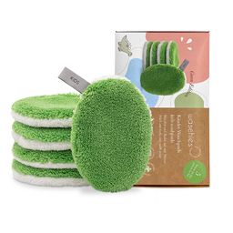 waschies supersofte Waschpads für Babys und Kinder Grün 5er Set