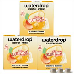 waterdrop® Eistee Pfirsich Trio Getränkewürfel mit Vitaminen
