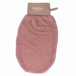 PARSA Beauty Wellness Peelinghandschuh Terracotta aus 100 % Naturviskose