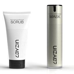 LAYZIN Vorteilset - Sanftes Peeling + Maske für ein jugendliches Aussehen
