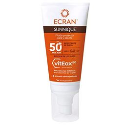 ECRAN SUNNIQUE - Sun Cream - Fluido Solar Cara y Escote vitEox80 , FPS 50plus
