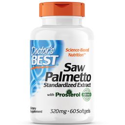 Doctor's Best, Saw Palmetto Extract (Sägepalmen-Extrakt), 320mg,Weichkapseln