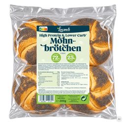Locawo High Protein & Low Carb Mohnbrötchen
