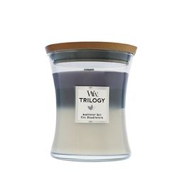 WoodWick Trilogy Amethyst Sky Duftkerze mit Holzdocht