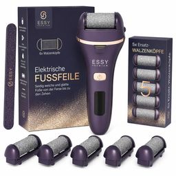 Essy Hornhautentferner Elektrisch mit Ersatzrollen Violett