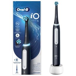 Oral-B iO 4 iO4 schwarz Elektrische Zahnbürste Magnet-Technologie, 4 Putzmodi