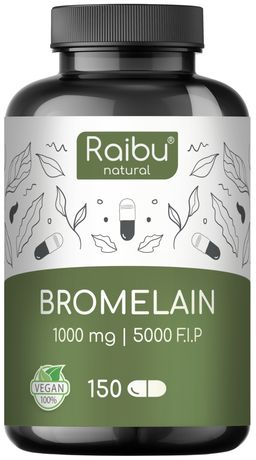 Bromelain Kapseln Hochdosiert 500 mg, 150 Kapseln - RAIBU
