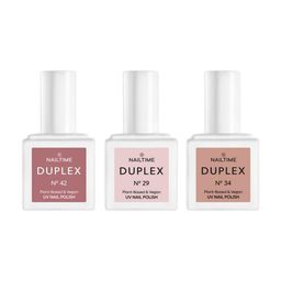 Nailtime, Duplex Nude Collection Set = Nail Polish 42 + Nail Polish 29 + Nail Polish 34