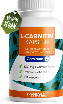 ProFuel - L-Carnitin hochdosiert 2250 mg - 150 Carnipure® - 150 Kapsel