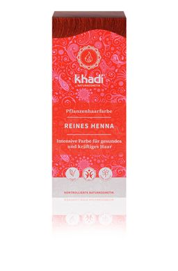 khadi Natural Cosmetics Pflanzenhaarfarbe Reines Henna 100 g