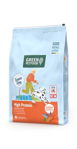 Green Petfood Dog High Prot with Insects & Salmon