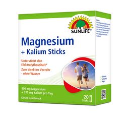 Sunlife Magnesium 400 mg + Kalium Sticks
