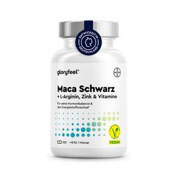 gloryfeel® Maca Kapseln 27000mg (20:1 Extrakt) + L-Arginin, Vitamin B6, B12 & Zink