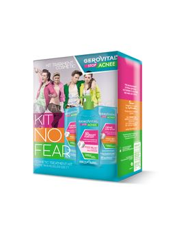 Gerovital Kit Anti-Akne Pflegeset mit Reinigungsgel, Creme & mattierender Pflege
