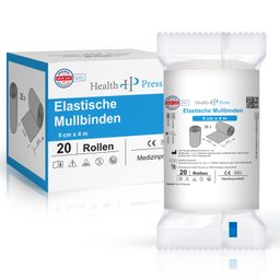 Health Press® Mullbinde elastisch 6 cm x 4 m