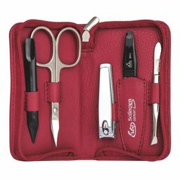 Erbe Solingen  Manicure Reissverschlussetui Rot 5-teilig