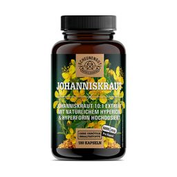 Johanniskraut - Johanniskraut Kapseln Hochdosiert - Vegan DE SCHEUNENGUT® 180 Kapseln