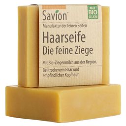 Savion Bio Haarseife Ziegenmilch für trockene und empfindliche Kopfhaut