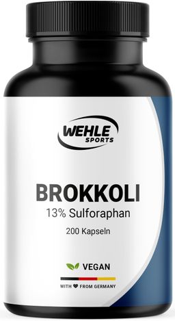 Brokkoli Hochdosiert - 200 Kapseln - 200 Tage Vorrat - Wehle Sports