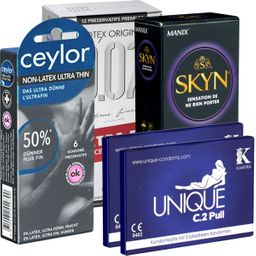 Kondomotheke® Latexfreie Kondome - 4-Sorten-Pack A