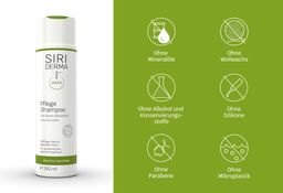 Siriderma Pflege-Shampoo ohne Duftstoffe - ohne Parabene & Silikone, bei sensibler Kopfhaut