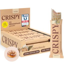 VETAIN Proteinriegel Vegan - Crispy Zimtschnecke - 12g Eiweiß - Ohne Zuckerzusatz & Palmöl