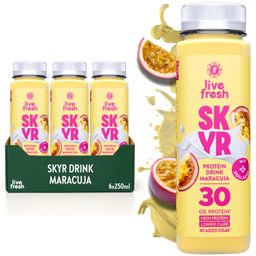 LiveFresh Skyr High Protein Drink - Maracuja -  Proteinshake Alternative  - 1,50€ Pfand