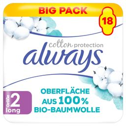 always Ultra Binde Cotton Protection  Long mit Flügeln BigPack 18 - MP