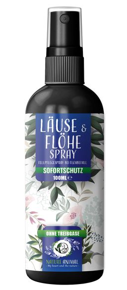Nature Animal® Läuse & Flöhe Spray für Hund & Katze | natürliche Unterstützung