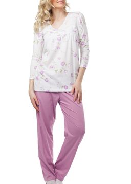MYSANITY® Still Pyjama,Langarm, Rosa