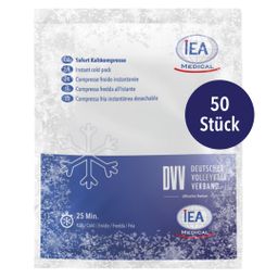 IEA Medical Sofort-Kälte-Kompresse, Einmal-Kühlpacks für Prellungen, Kühlpack 50er Set