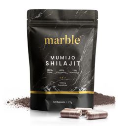 marble® Mumijo Shilajit Original Kapseln aus dem Himalaya | 60% Fulvinsäure 15% Huminsäure