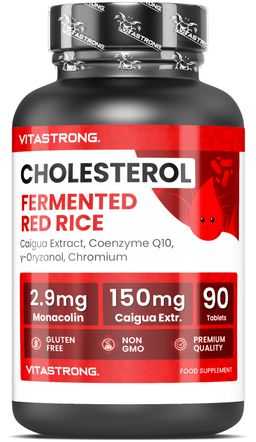 Vitastrong Cholesterol Complex - 90 Tabletten, Unterstützung für Cholesterin und Stoffwechsel