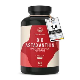 Testsieger Bio Astaxanthin Kapseln - Astaxanthin 8mg - Premium-Rohstoff Algamo® - TRUE NATURE®