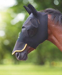 Shires FlyGuard Pro Stretch Fliegenmaske mit Nasenteil
