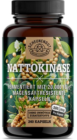 Scheunengut® Nattokinase 20.000 FU/g | pflanzliche Fermentation, 100% rein & vegan