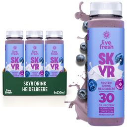 LiveFresh Skyr High Protein Drink - Heidelbeere -  Proteinshake Alternative  - 1,50€ Pfand
