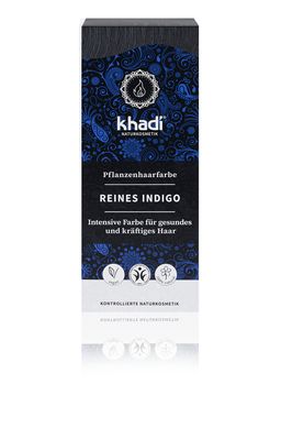khadi Natural Cosmetics Pflanzenhaarfarbe Reines Indigo 100 g
